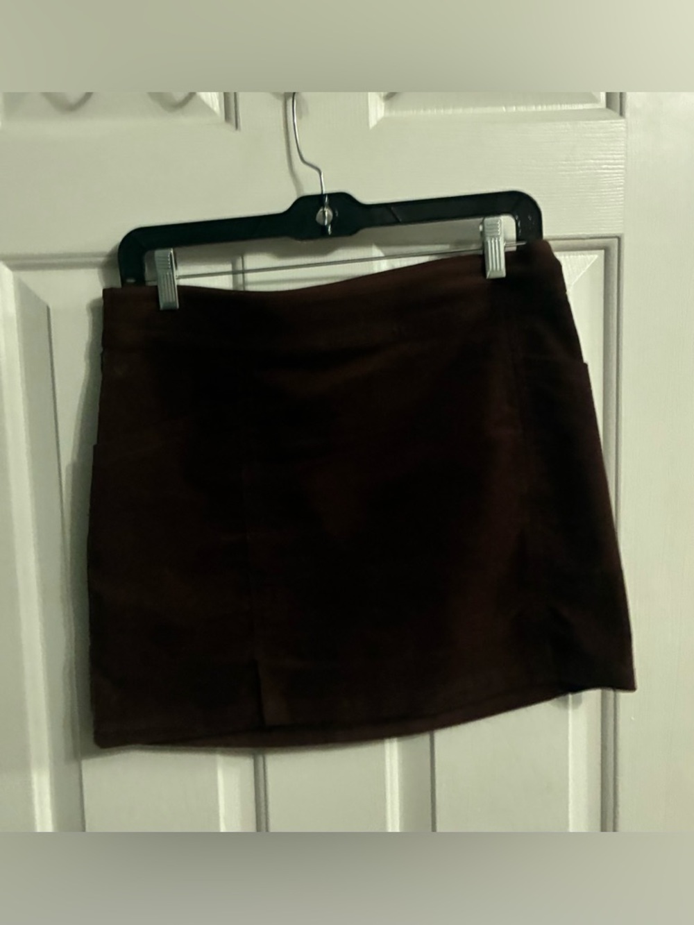 Kuhl Dark Brown Suede-Effect Mini Skirt